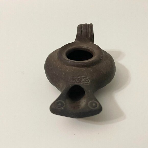 Vtg ROM Royal Ontario Museum Mini Oil Lamp Display Figurine 3.5 Inch Long - Picture 12 of 12